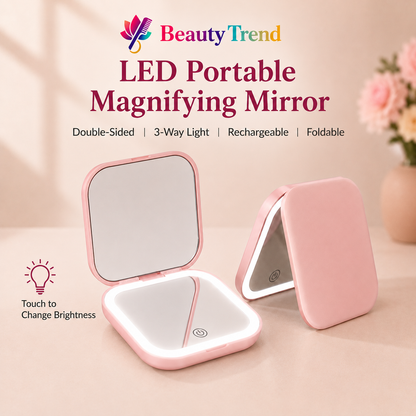 LED Portable Magnifying Mirror