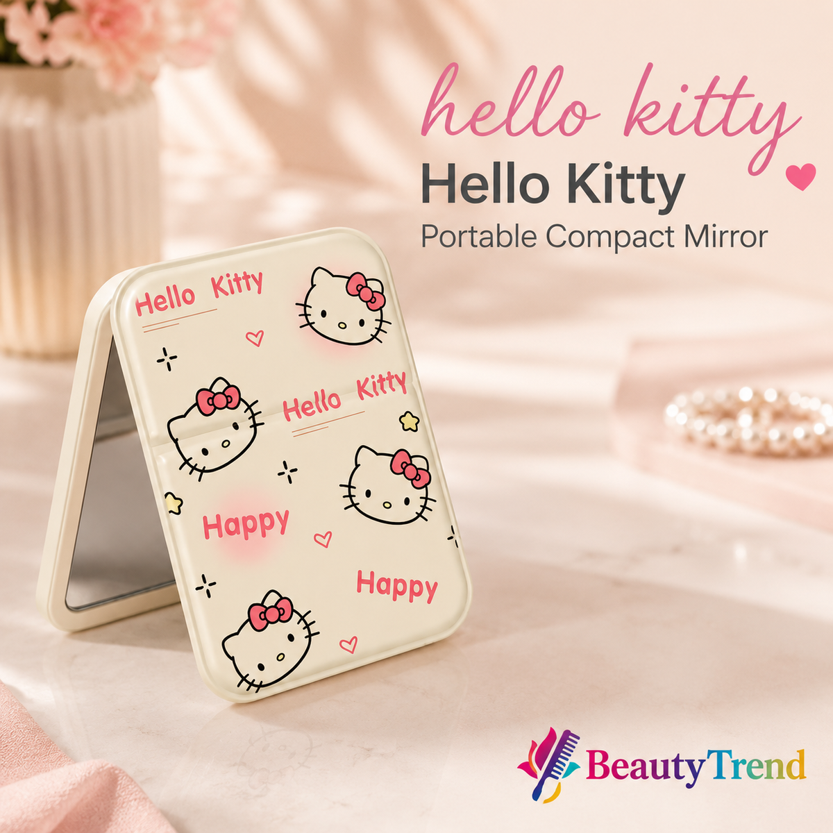 Hello Kitty Portable Compact Mirror