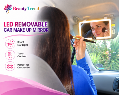 LED Removable Car MakeUp Mirror