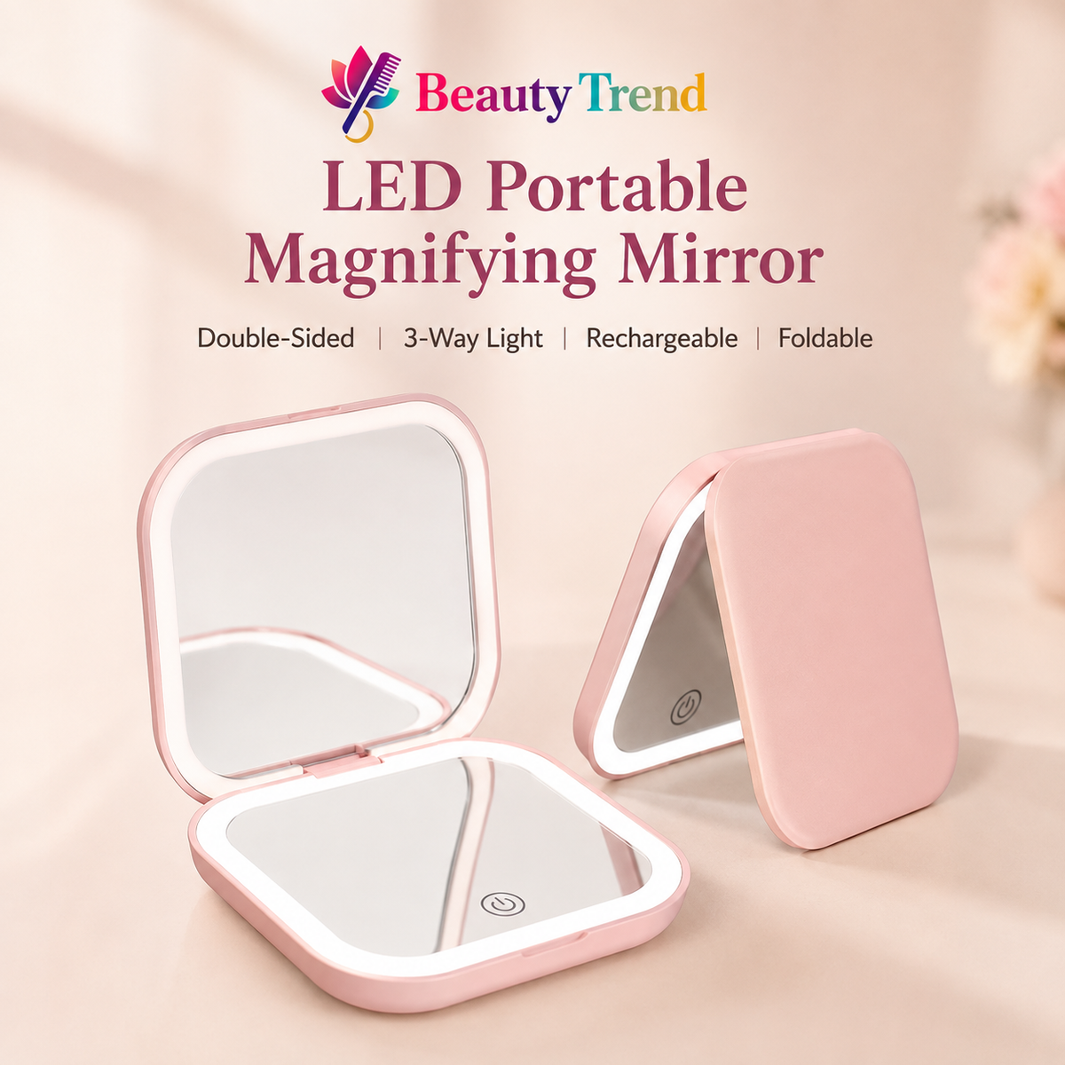 Double Sided LED Makeup Mirror