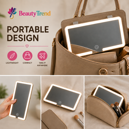 LED Removable Car MakeUp Mirror