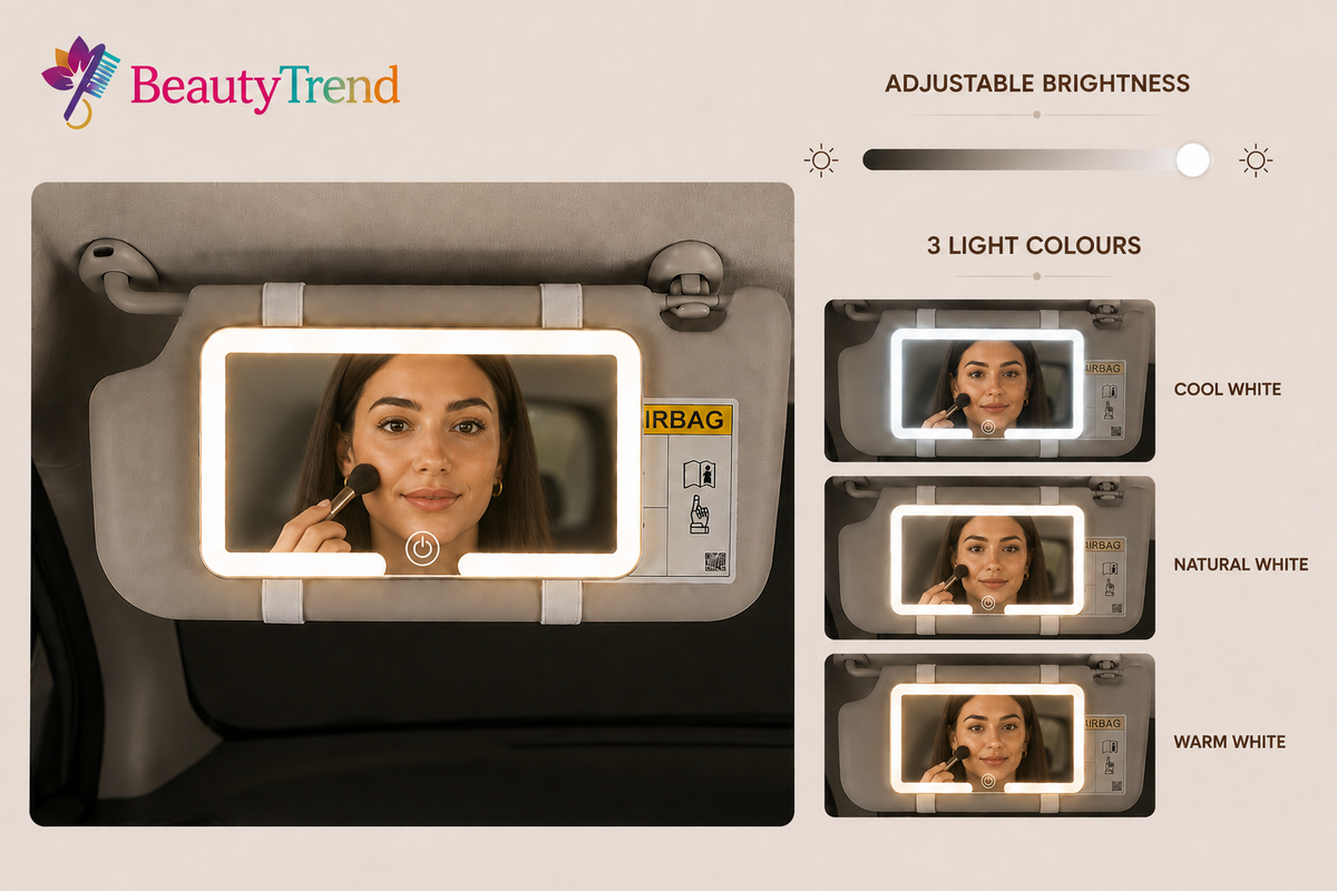 LED Removable Car MakeUp Mirror