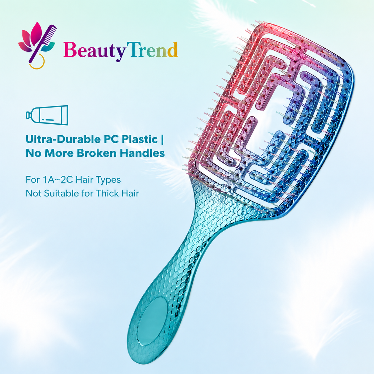 Colourful Detangling Hair Brush